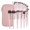 Makeup Brushes with Case, MAANGE 18 Pcs Professional Makeup Brush Set Premium Synthetic Face Kabuki Brush Kit Foundation Blush Powder Eyeshadow Brushes Set Christmas Gift (Pinkgold) view 1