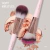 Makeup Brushes with Case, MAANGE 18 Pcs Professional Makeup Brush Set Premium Synthetic Face Kabuki Brush Kit Foundation Blush Powder Eyeshadow Brushes Set Christmas Gift (Pinkgold) view 3