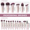 MAANGE Makeup Brushes 18Pcs Makeup Brush Set Premium Synthetic Foundation Face Powder Blush Concealers Make Up Brushes Sets(Pink) view 2