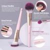 MAANGE Makeup Brushes 18Pcs Makeup Brush Set Premium Synthetic Foundation Face Powder Blush Concealers Make Up Brushes Sets(Pink) view 3