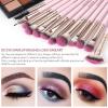 MAANGE Makeup Brushes 18Pcs Makeup Brush Set Premium Synthetic Foundation Face Powder Blush Concealers Make Up Brushes Sets(Pink) view 4