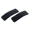 2PCS Rhinestones Snap Hair Clips for Women Girls Rectangular Hairpins Korean Barrettes Hair Accessories Black view 1