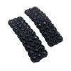 2PCS Rhinestones Snap Hair Clips for Women Girls Rectangular Hairpins Korean Barrettes Hair Accessories Black view 2