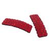 2PCS Rhinestones Snap Hair Clips for Women Girls Rectangular Hairpins Korean Barrettes Hair Accessories Red view 2