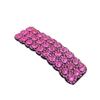 2PCS Rhinestones Snap Hair Clips for Women Girls Rectangular Hairpins Korean Barrettes Hair Accessories Pink view 4