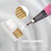 Beaupretty 9pcs Copper Wire Nail Art Cleaning Brushes for Nail Drill Bits and Polishing Compact Reusable and Multi-functional Manicure Tools view 4