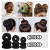 LALAFINA 6sets Bun Maker Kit Elastic Hair Ties and U-shaped Hairpins for Easy Hairstyles for Women and Girls view 2