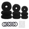 LALAFINA 6sets Bun Maker Kit Elastic Hair Ties and U-shaped Hairpins for Easy Hairstyles for Women and Girls view 3