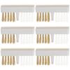 Beaupretty 6pcs Copper Wire Nail Drill Cleaning Brushes Ergonomic Nail Art Tools for Home Salon Use for Polishing and Dirt Removal view 1