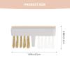 Beaupretty 6pcs Copper Wire Nail Drill Cleaning Brushes Ergonomic Nail Art Tools for Home Salon Use for Polishing and Dirt Removal view 3