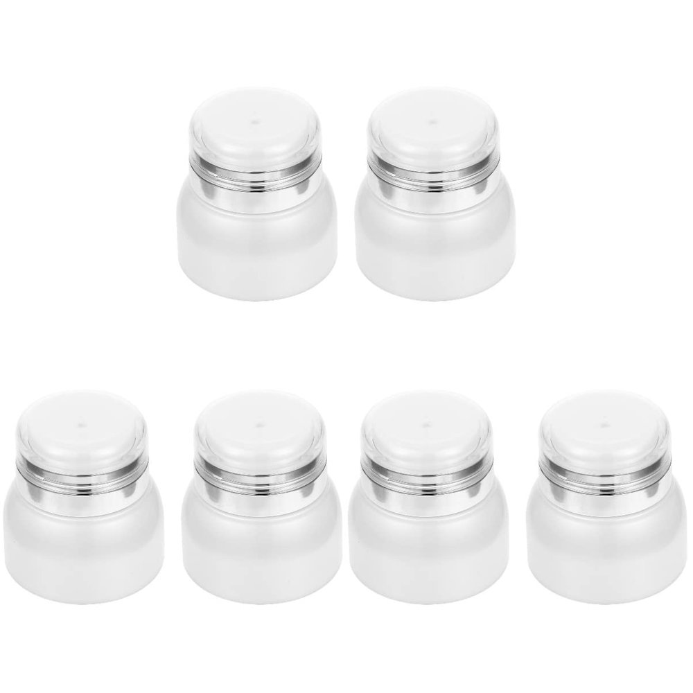 Beaupretty 6pcs Airless Pump Lotion Bottles for Travel Vacuum Cream Containers Multi-purpose Pressing Type for Hand Creams Skin Care Products and Cosmetics