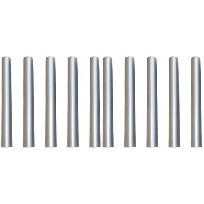 FOMIYES 10pcs Lightproof Metal Nail Art Pen Caps Opaque Protective Covers for Manicure Brushes Inner Compact and Decorative Design Bright