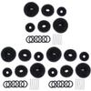 KALLORY 9sets Hair Donut Bun Makers for Women U-shaped Hairpins High Elastic Hair Ties for Creating Elegant Buns Chignons Ponytails Per view 1