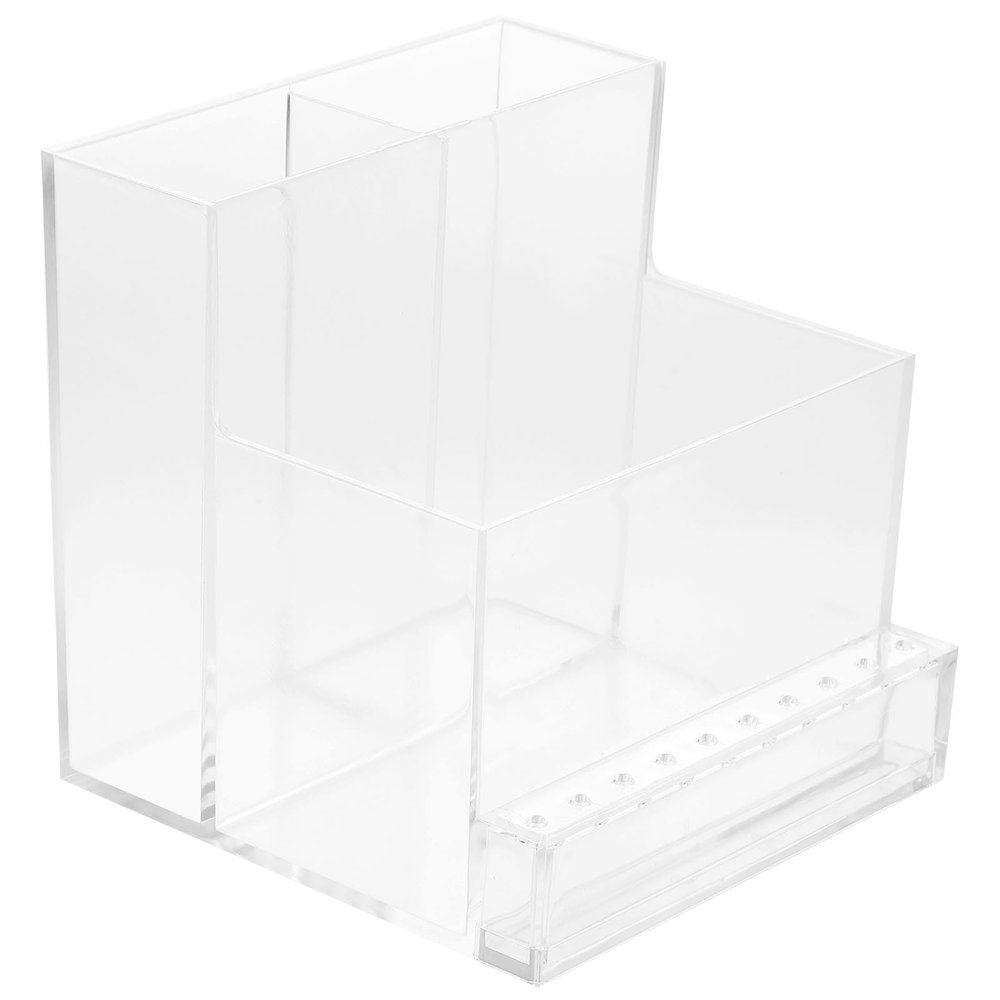 FOMIYES 1pc13 Holes Polish Lipstick Shop Stand Display Storage Dropper Oils Practical Polishes Supplies Plastic Proof Container Professional White As Tools Art Manicure Essential