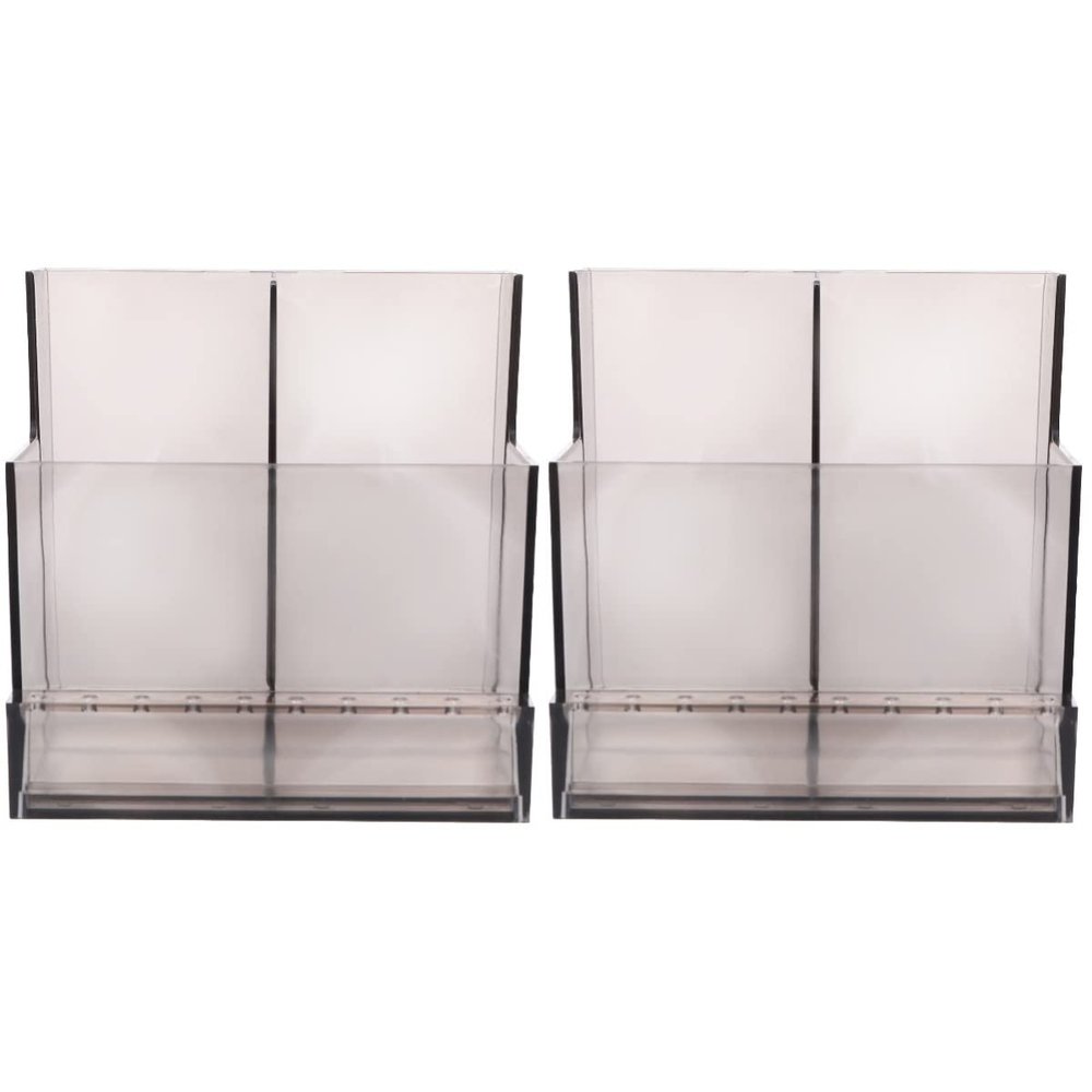 FOMIYES 2pcs Nail Art Polisher Holder Manicure Grinding Rack Storage for Nail Drill Bits Easy to Clean Display Box Design