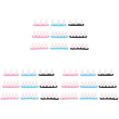 LALAFINA 27pcs Nail Art Practice Stand Fake Nail Tips Compact and Lightweight Holder for Salon and Home Use for Art Artists and Beginners