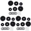 LALAFINA 9sets Hair Bun Maker Kit U-shaped Hairpins Elastic Bands and Donut Bun Tools for Easy Hairstyles for Women Hair Styling Each view 1