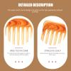 KALLORY 8pcs Wide Tooth Plastic Comb for Hair Styling and Detangling Portable Hairdressing Tools for Curly Thick and Hair and Easy to Clean view 4