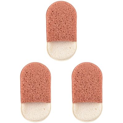 FRCOLOR 3pcs Makeup Sponges for Face Facial Puff Deep Pore Cleansing Travel Toiletries Random Color
