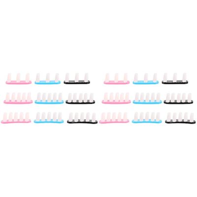 LALAFINA 18pcs Nail Art Practice Stands Fake Nail Tips Display Holder for Manicure Training Salons and Studios