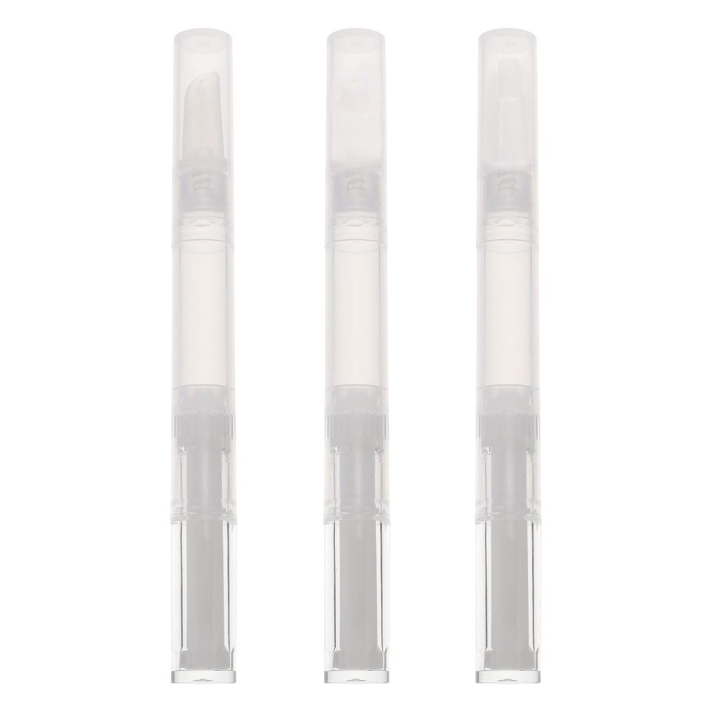 Healifty 3pcs Refillable Lip Gloss Sample Bottles Transparent Lip Glaze Containers for Travel Storage and Makeup Lightweight Leakproof Design for Convenient Carry