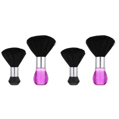 LALAFINA 4pcs Hairdressing Brushes for Barbershop Haircut Cleaning Broken Hair Brushes for Hair Salon Use Easy to Clean and Comfortable Skin