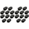 LALAFINA 20pcs Women Neck Haircut Salon Tools Salon, Professional Barber Locking Barbershop Black Cleaning Accessories Face for Dreads Brush: Coil Afro Men Sponge Glove Sweep Removal Tool view 1