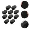 LALAFINA 20pcs Women Neck Haircut Salon Tools Salon, Professional Barber Locking Barbershop Black Cleaning Accessories Face for Dreads Brush: Coil Afro Men Sponge Glove Sweep Removal Tool view 3