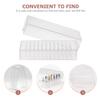 Beaupretty Box Nail Head Case Heads Sturdy Container Bits Tool Manicure Salon Clear Holes Drill Grinding Plastic Organizing Professional Display Art Practical with Storage Machine view 2