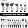 Makeup Brushes, 18 Pcs Professional Premium Synthetic Make Up Brushes, Foundation Powder Concealers Eye Shadows Makeup Brush Set view 2