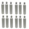 Natural Farms 8 oz White Cosmo Plastic Bottles -12 Pack Empty Bottle Refillable - BPA Free - Essential Oils - Aromatherapy | White Flip Up Snap Top Cap - Made in the USA view 1