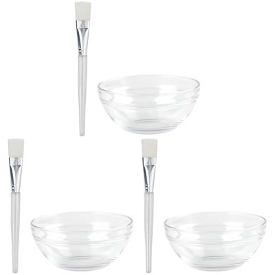Beaupretty 36pcs Transparent Facial Mask Mixing Bowl Soft Applicator Brush Reusable Skincare Tools for Home and Salon Use for Mixing Mud Masks and Treatments