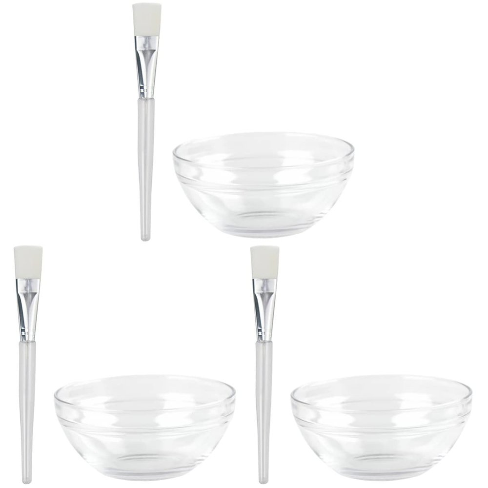 Beaupretty 36pcs Transparent Facial Mask Mixing Bowl Soft Applicator Brush Reusable Skincare Tools for Home and Salon Use for Mixing Mud Masks and Treatments