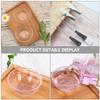 FRCOLOR 24pcs Transparent Facial Mask Mixing Bowl Soft Applicator Brush for Skin Care Portable Beauty Tool for Home and Travel Use view 3