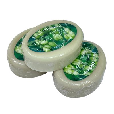 3 PACK of Neem Oil soap 3 oz oval shea butter and 10% organic Neem Oil infused