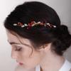 BERYUAN Peacock Blue Simple Crystal Hair Comb for Women Wedding Bridal Handmade Accessory Rhinestone Hairpiece Prom Banquet (peacock blue) view 4