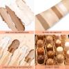 LIFUS Face Cream Contour Stick Bronzer Stick Highlighter Stick Illuminator Makeup Glow Kit,Long Lasting Highly Piamented Skin Brighten Shadow Contour Bronzer Highlighter Powder Pen Pencil-F1 view 3