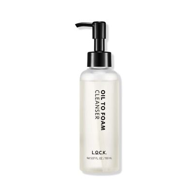 L.O.C.K. Oil To Foam Cleanser - Vegan Olive Based Cleanser, Makeup Remover, Best For Waterproof Makeup, Vegan, Natural Skincare, Gentle For Everyone, Premium Quality, Clean Beauty, 5.07 Fl Oz. 150ml