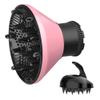 Universal Hair Diffuser Adaptable Hair Dryer Attachment for Blow Dryer Nozzles from 1.7 to 2.2 inch Diameter (Pink with Shampoo Brush) view 1