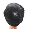 5X7" Fine Mono Toupee for Men European Human Hair System Hair Replacement Mens Wigs Durable NPU around Mens Toupee Black Hair Prosthesis (5"X7"-120% Light to Medium Density, 1# JET BLACK) view 4