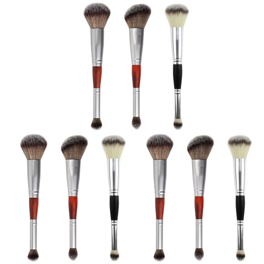 Beaupretty 9pcs Professional Makeup Brush Eyeshadow Brush Kit for Women Double-head Eyeshadow Stick Women Makeup Tools Cosmetic Supplies