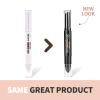 Music Flower Highlighter Stick, Double Ended Highlighter Makeup Stick with Sponge Brush, Shimmer Waterproof Long Lasting Smooth Silver Glitter Brighten Face Makeup Pencil, 1 Count view 2