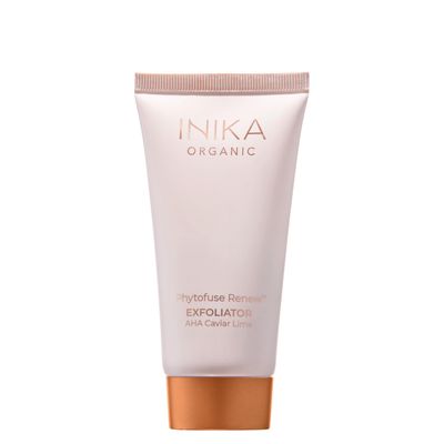 INIKA Organic Phytofuse Renew Exfoliator | AHAs and Natural Exfoliating Bamboo + Pumice for Soft, Smooth & Balanced Skin. Combined Physical + Chemical Exfoliation with Nourishing Ingredients. 75mL