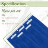 RUNATURE Blue Tape in Hair Extensions Human Hair 14 Inch 20g 10pcs Blue Hair Extensions Tape in Real Human Hair for Highlight Party Kids Colored Remy Hair view 4