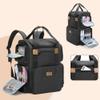 BAFASO Nail Polish Organizer Backpack Holds 70 Bottles and a Nail Lamp, Nail Polish Organizer Case with 2 Removable Pouches and a Laptop Sleeve (Patented Design), Black view 4