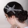 BERYUAN Crystal Flower Hair Comb for Women Wedding Bridal Rhinestone Accessory Prom Banquet Dancing Ball (blue) view 2