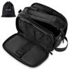 Elviros Toiletry Bag for Men, Large Travel Shaving Dopp Kit Water-resistant Bathroom Toiletries Organizer PU Leather Cosmetic Bags Fathers Day Gift(Medium, Black) view 1