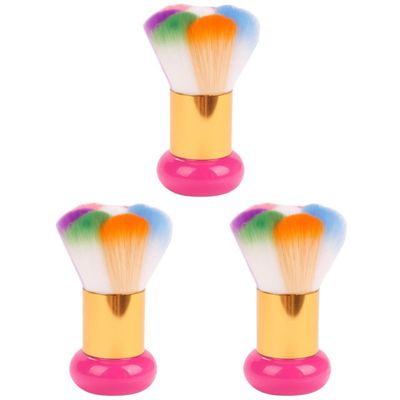 Beaupretty 3pcs Nail Dust Brush Creative Cleaning Tool for Manicure Handle Brush Hair for Home and Easily Removes Nail Dust and Powder
