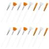 Beaupretty 16pcs Fan Makeup Brush Portable Facial Brushes for Face Masks Easy to Apply Gentle Touch for Home and Travel Use view 1