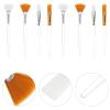 Beaupretty 16pcs Fan Makeup Brush Portable Facial Brushes for Face Masks Easy to Apply Gentle Touch for Home and Travel Use view 2